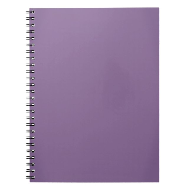 Caderno Espiral Customizável roxo da lavanda moderna (Frente)