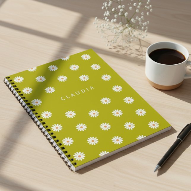 Caderno Espiral Customized Daisy Notebook, Gift for Children  (Criador carregado)