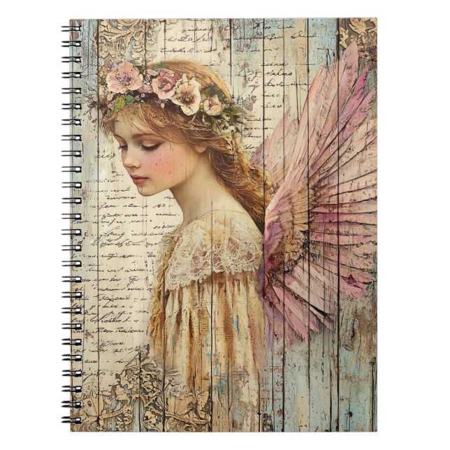 Caderno Espiral Cute Angel Spiral Notebook (Frente)