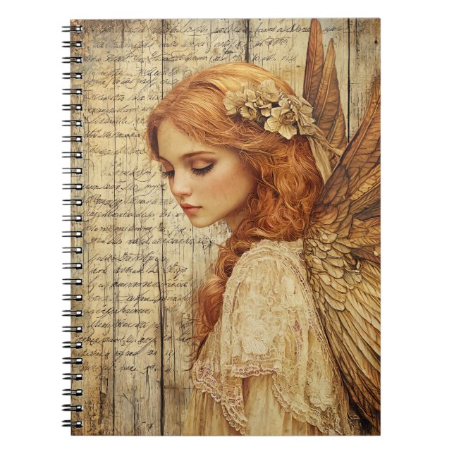 Caderno Espiral Cute Angel Spiral Notebook (Frente)