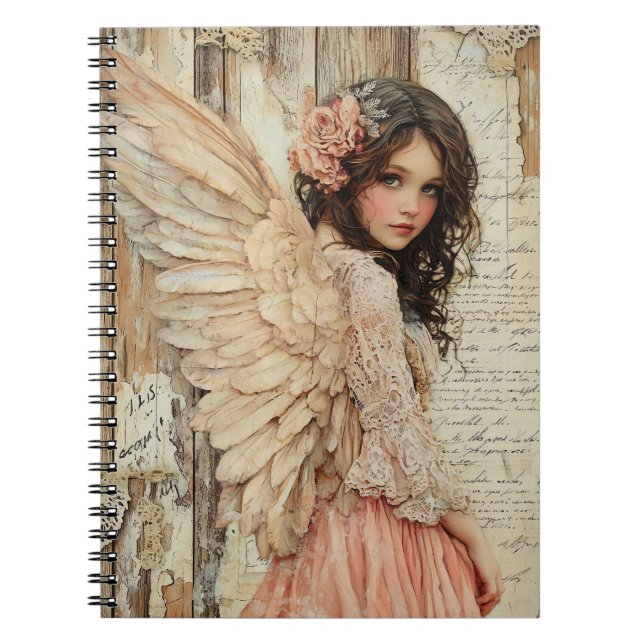 Caderno Espiral Cute Angel Spiral Notebook (Frente)