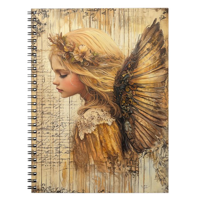 Caderno Espiral Cute Angel Spiral Notebook (Frente)