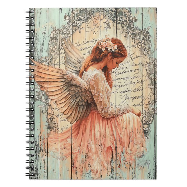 Caderno Espiral Cute Angel Spiral Notebook (Frente)