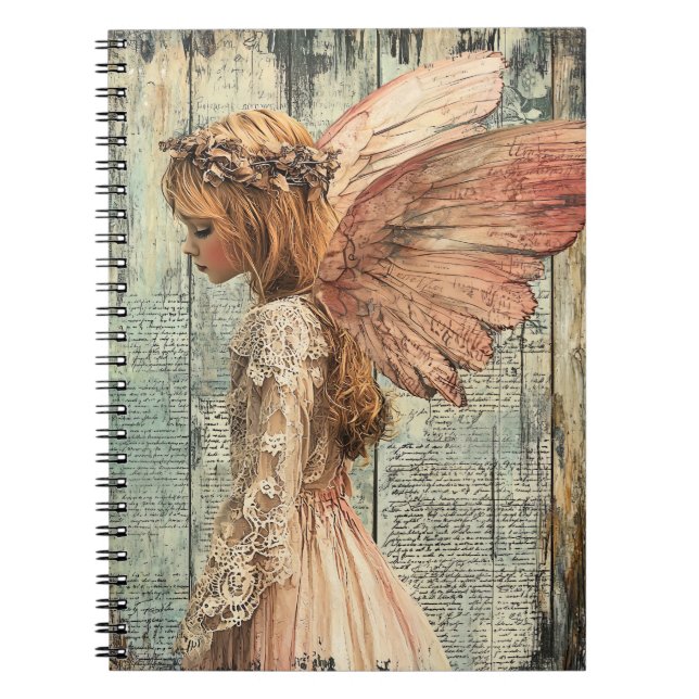Caderno Espiral Cute Angel Spiral Notebook (Frente)