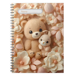 Caderno Espiral Cute Baby Animals Notebook