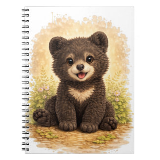 Caderno Espiral Cute Baby Bear Spiral Notebook Kawaii