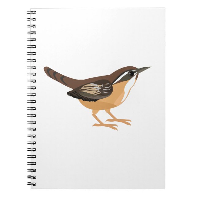 Caderno Espiral Cute Carolina Wren (Frente)