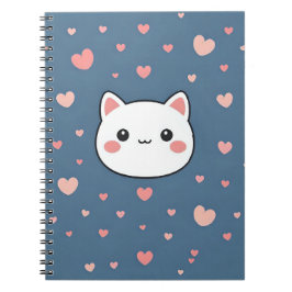 Caderno Espiral Cute Cat Notebook 