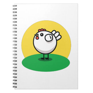 Caderno Espiral Cute Chicken