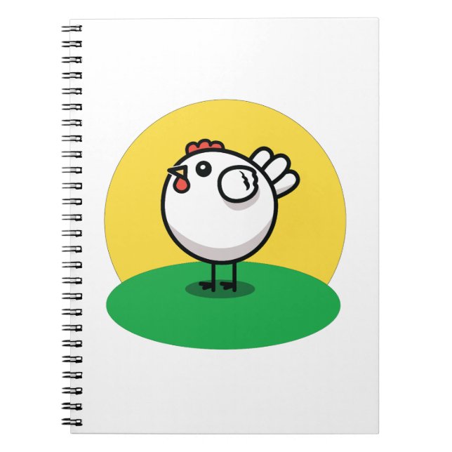 Caderno Espiral Cute Chicken (Frente)
