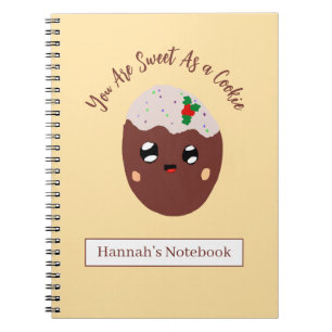 Caderno Espiral Cute Cookie Personalizado