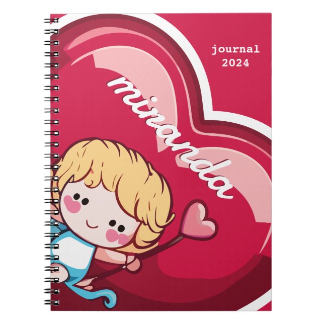 Caderno Espiral Cute Cupido (Frente)
