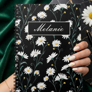 Caderno Espiral Cute Floral Primavera Margarida Personalizada