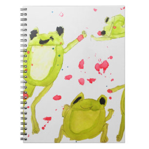 Caderno Espiral Cute frog illustration