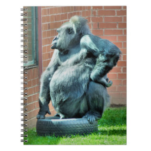 CADERNO ESPIRAL CUTE GORILLA