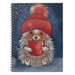 Caderno Espiral Cute Hedgehog