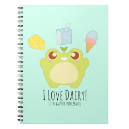 Caderno Espiral Cute I Love Dairy Treats Sapo