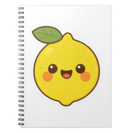Caderno Espiral Cute Kawaii Lemon