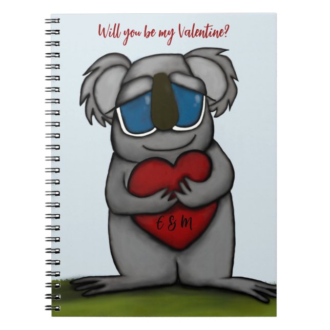 Caderno Espiral Cute Koala Bear (Frente)