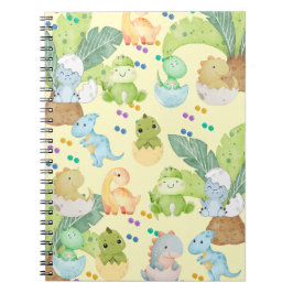 Caderno Espiral Cute Little Dino