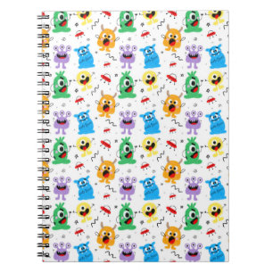Caderno Espiral Cute Little Monsters