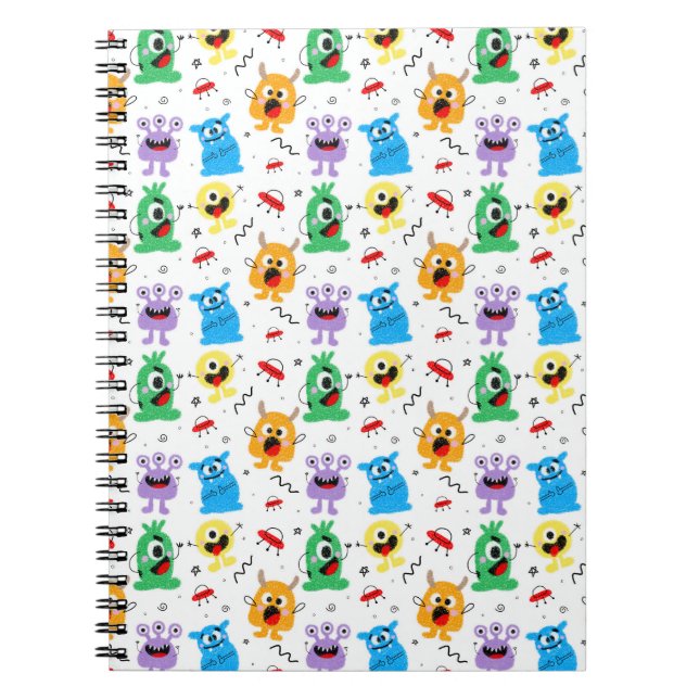 Caderno Espiral Cute Little Monsters (Frente)
