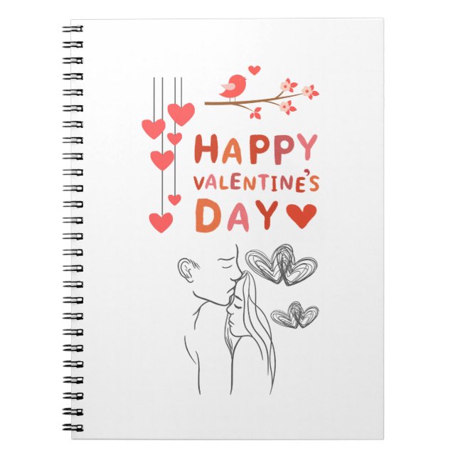 Caderno Espiral Cute Love Couple  (Frente)