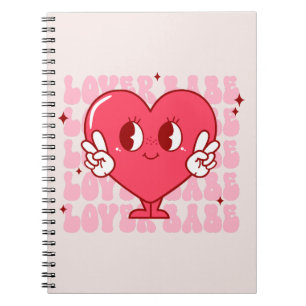 Caderno Espiral Cute Lover Babe Heart