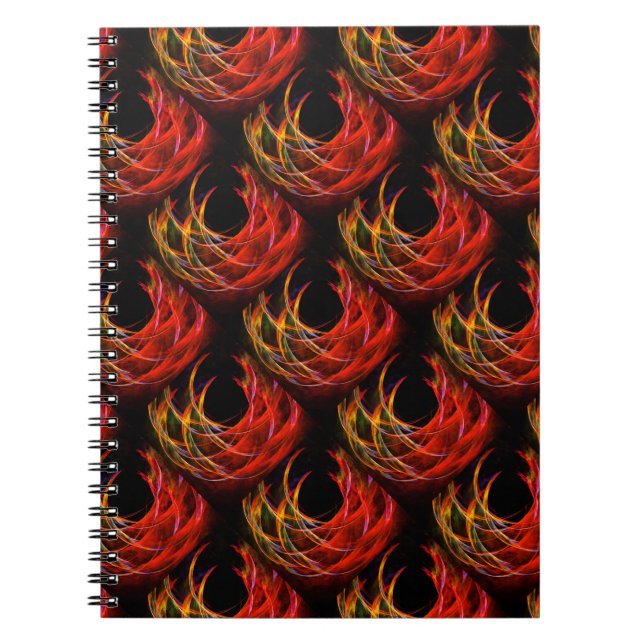Caderno Espiral Cute Modern Boho Elegant Abstract Art Pattern #503 (Frente)