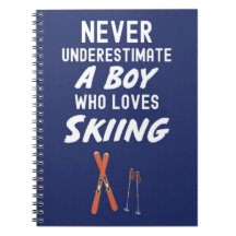 Cute Navy Blue Skiing Gifts For Baby Boys Kids Ski