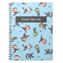 Cute Ninja Warrior - Kids Nome Personalizado