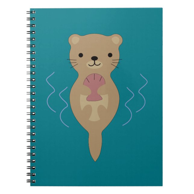 Caderno Espiral Cute Otter (Frente)