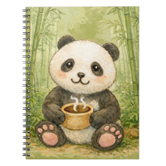 Caderno Espiral Cute panda