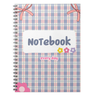 Caderno Espiral Cute Pastel Diary Notebook | Soft Aesthetic Journa