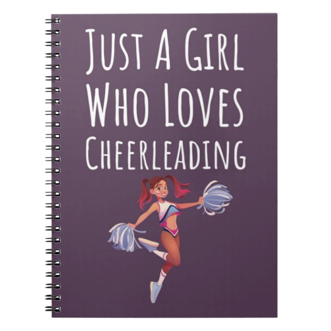 Caderno Espiral Cute Pink Cheerleading Gifts For Baby Girls Kids (Frente)