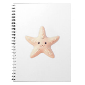 Caderno Espiral Cute Pink Starfish