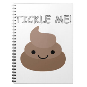 Caderno Espiral Cute Tickle Me Poop Emoji