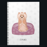 Caderno Espiral Cute Yorkshire Terrier Birthday Notebook<br><div class="desc">Cute Yorkshire Terrier Birthday
Celebrate with this cute and fashionable Yorkie pup. Perfect design for your next puppy birthday party.  Design is completely customizable. Check out the coordinating stationery and gifts.</div>