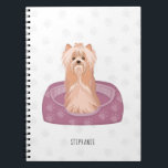Caderno Espiral Cute Yorkshire Terrier Birthday Notebook<br><div class="desc">Cute Yorkshire Terrier Birthday
Celebrate with this cute and fashionable Yorkie pup. Perfect design for your next puppy birthday party.  Design is completely customizable. Check out the coordinating stationery and gifts.</div>