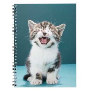 Caderno Espiral Cutest Baby Animals   Meowing Baby Kitten