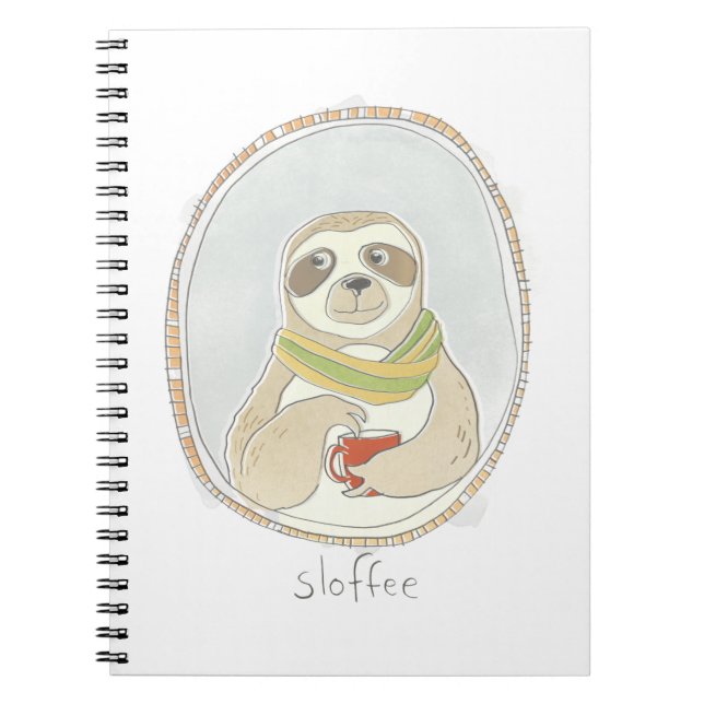Caderno Espiral Cutie cafeinado | Café (Frente)