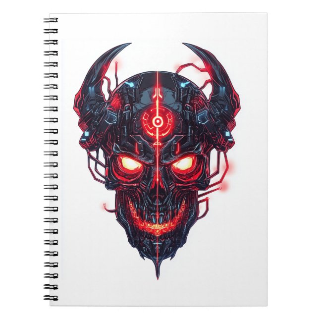Caderno Espiral Cyber Demon Skull Lord (Frente)