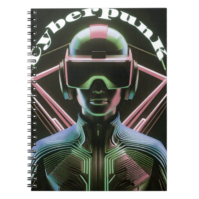 Caderno Espiral CyberpunK  (Frente)