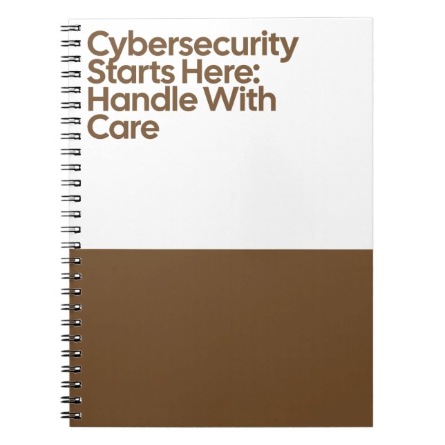 Caderno Espiral Cybersecurity Password Notebook (Frente)