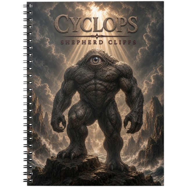 Caderno Espiral Cyclops Shepherd Cliffs Dark Cinema (Criador carregado)