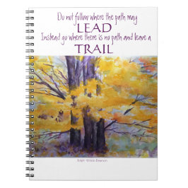 Caderno espiral da arte da aguarela da inspiração