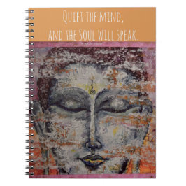 Caderno espiral da arte de Buddha da meditação do