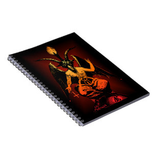 Caderno espiral da cabra satânica