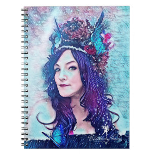 Caderno espiral da coroa nova da fada de