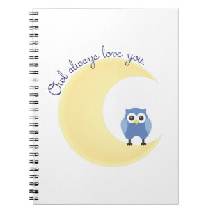 Caderno Espiral Da coruja amor sempre você